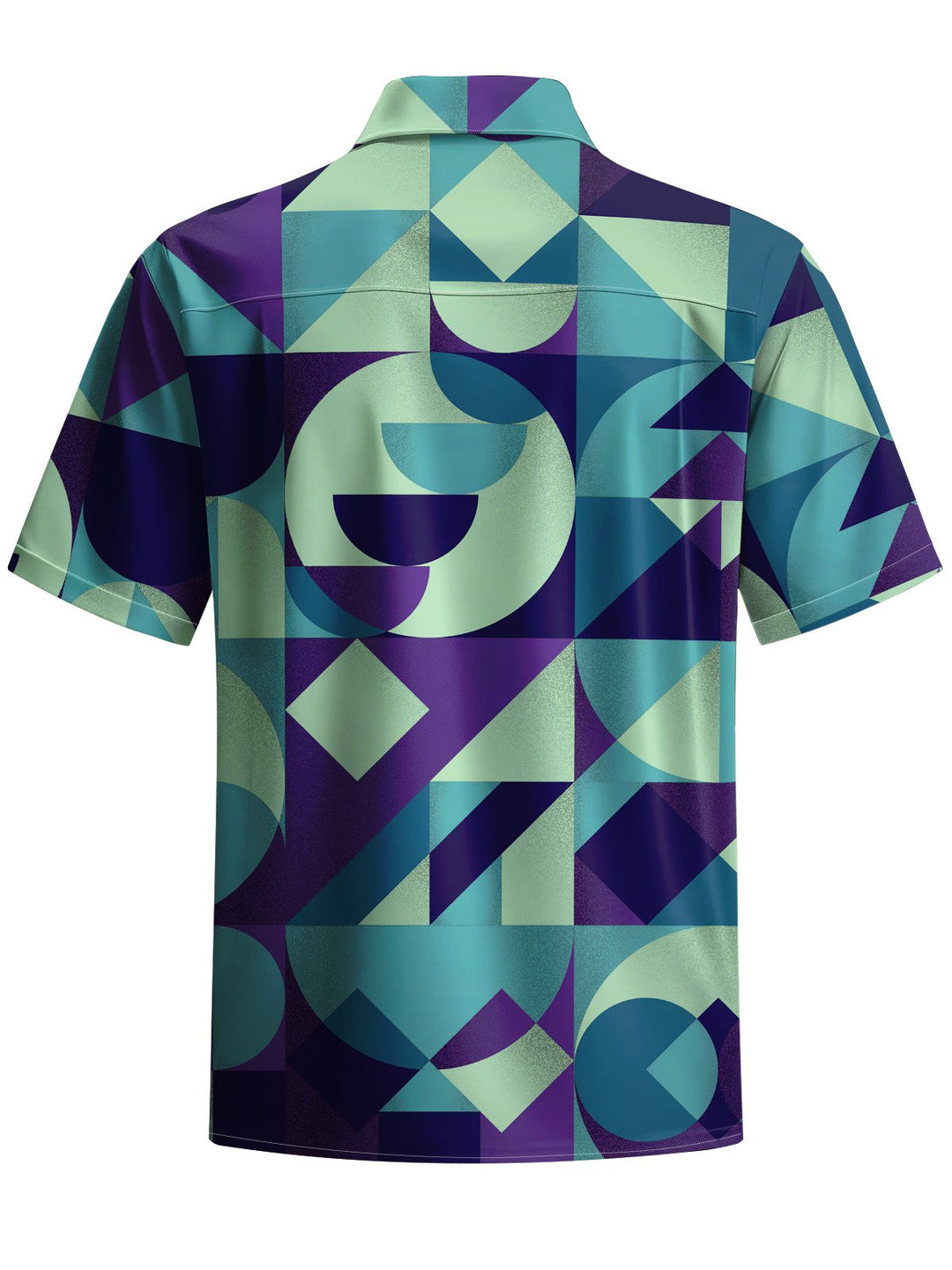 Alohadaddy® Vintage Geometric Art Print Chest Pocket Men&
