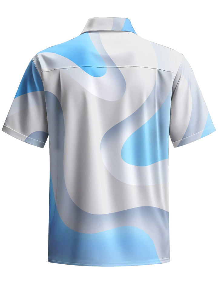 Alohadaddy® Casual Geometric Art Print Pocket Stretch Men&