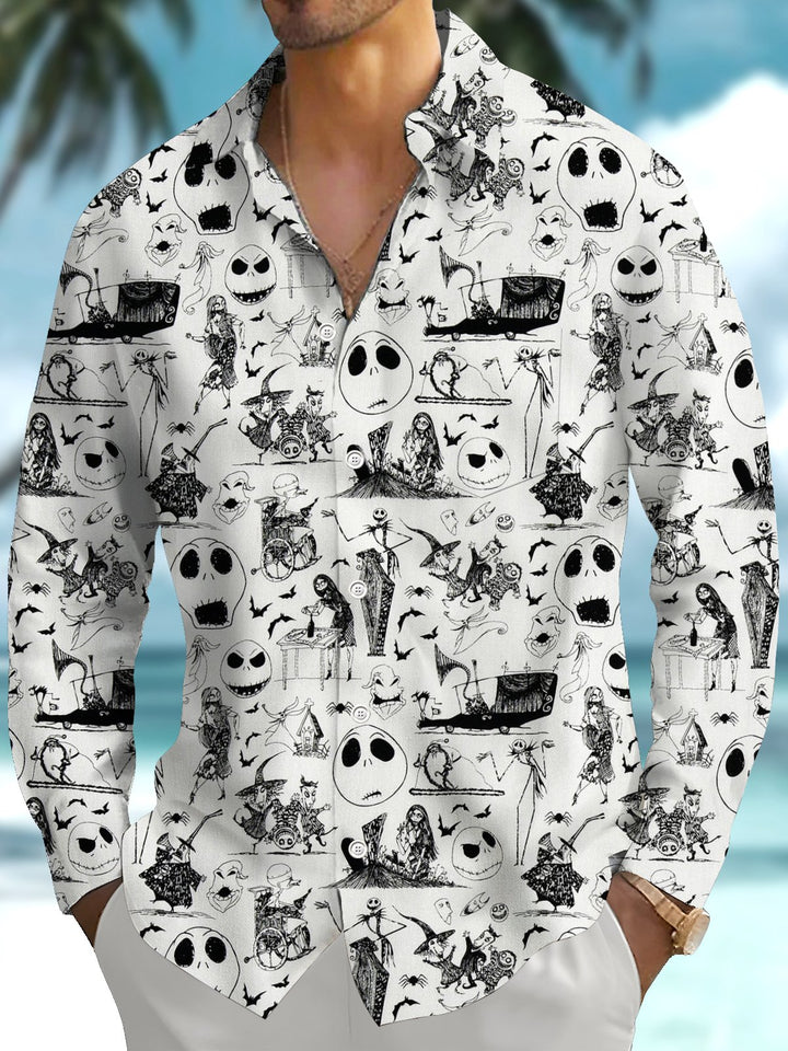 Alohadaddy® Casual Graffiti Abstract Print Art Pocket Stretch Men&