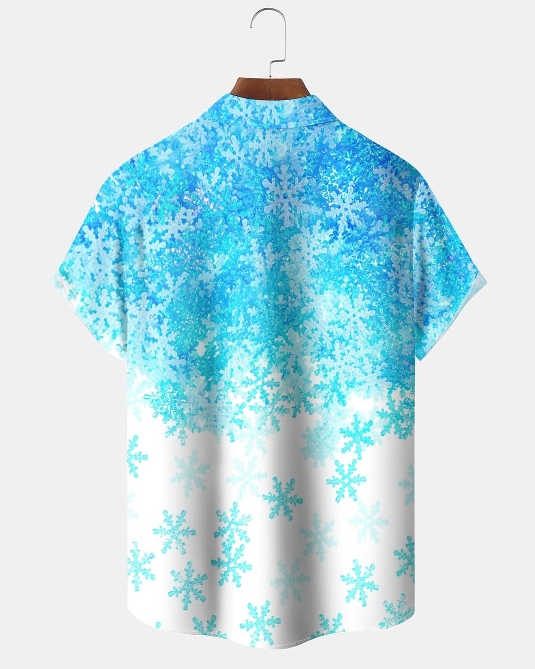 Alohadaddy® Casual Gradient Snowflake Print Pocket Elastic Button Men&
