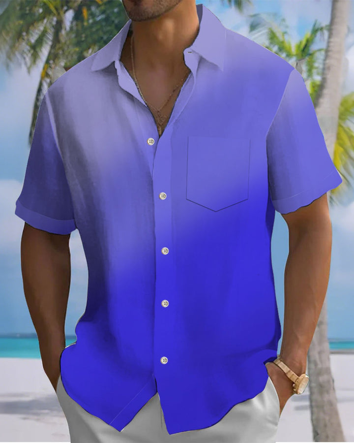 Alohadaddy® Casual Gradient Print Art Cardigan Men&