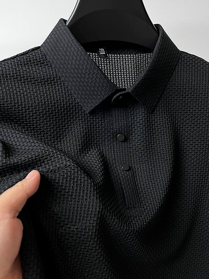 Camisa tipo polo con solapa abotonada de seersucker de secado rápido para hombre de Alohadaddy Retro Basics, tallas grandes
