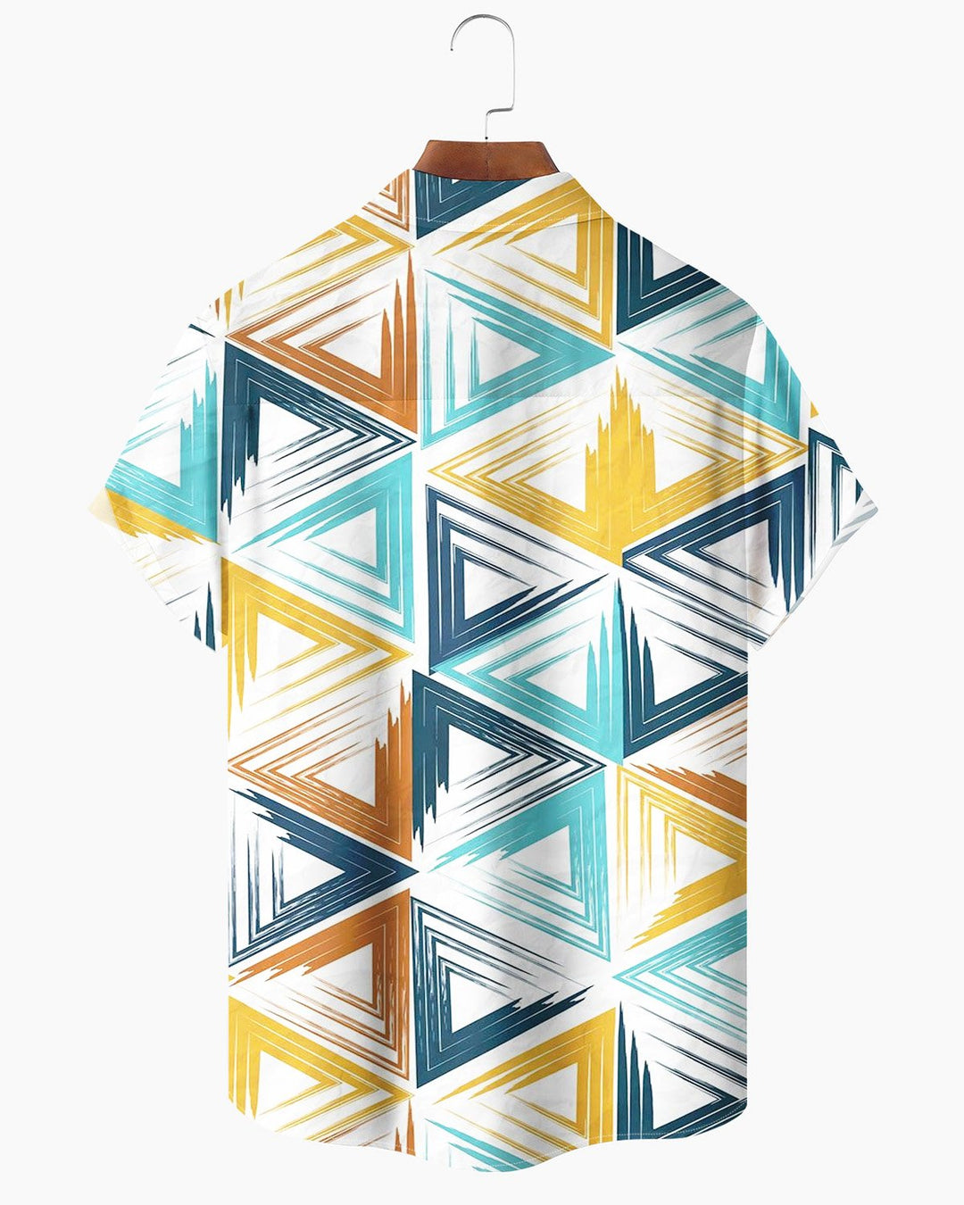 Alohadaddy® Casual Triangle Geometric Print Men&