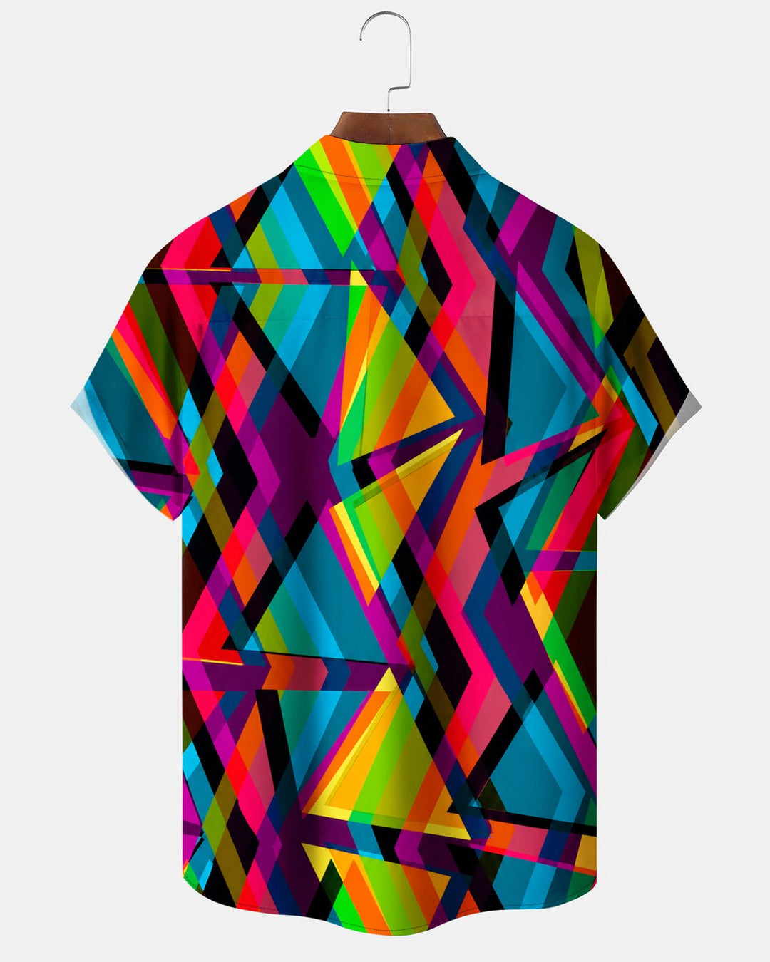Alohadaddy® Casual Abstract Neon Line Print Men&