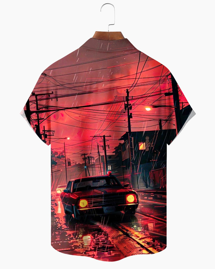 Alohadaddy® Retro Car Print Men&