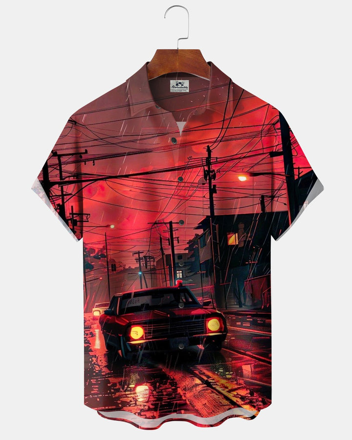 Alohadaddy® Retro Car Print Men&