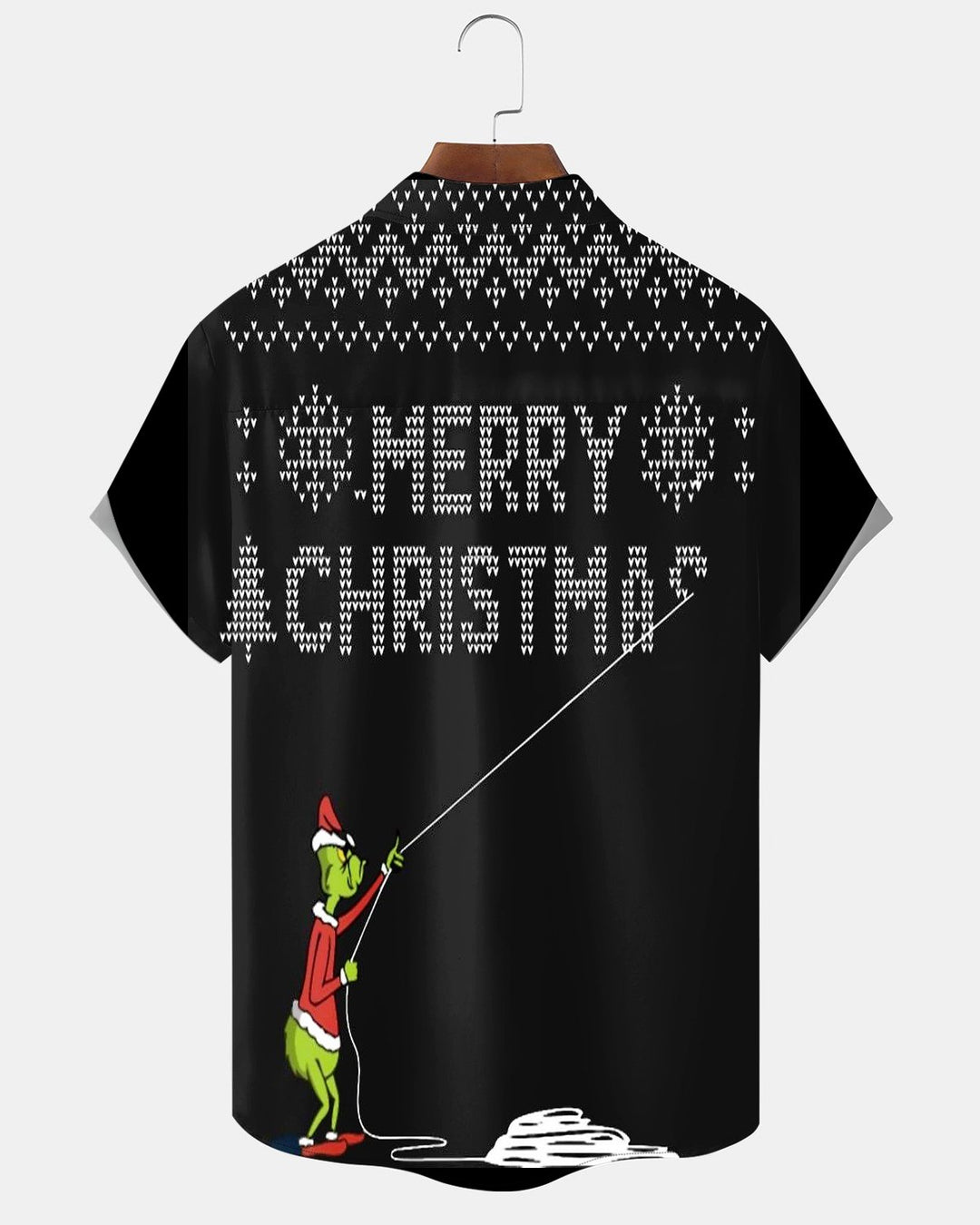 Alohadaddy® Holiday Christmas Fun Pixel Letter Print Men&