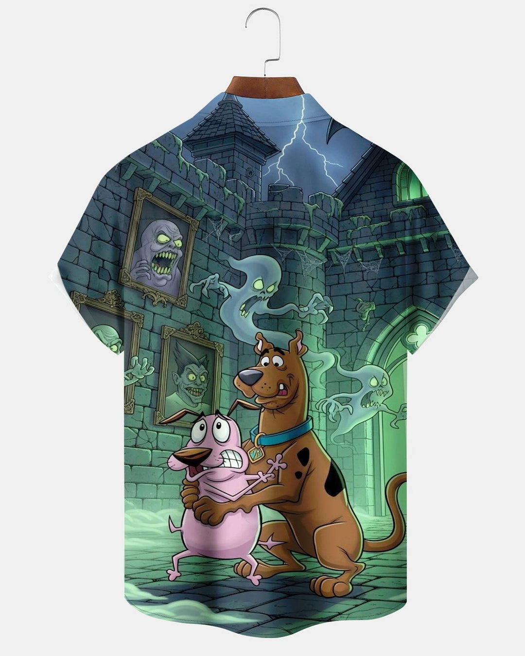 Alohadaddy® Halloween Castle Ghost Print Men&