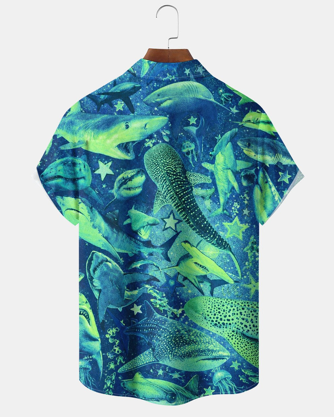 Alohadaddy® Casual Underwater Fish Abstract Print Men&