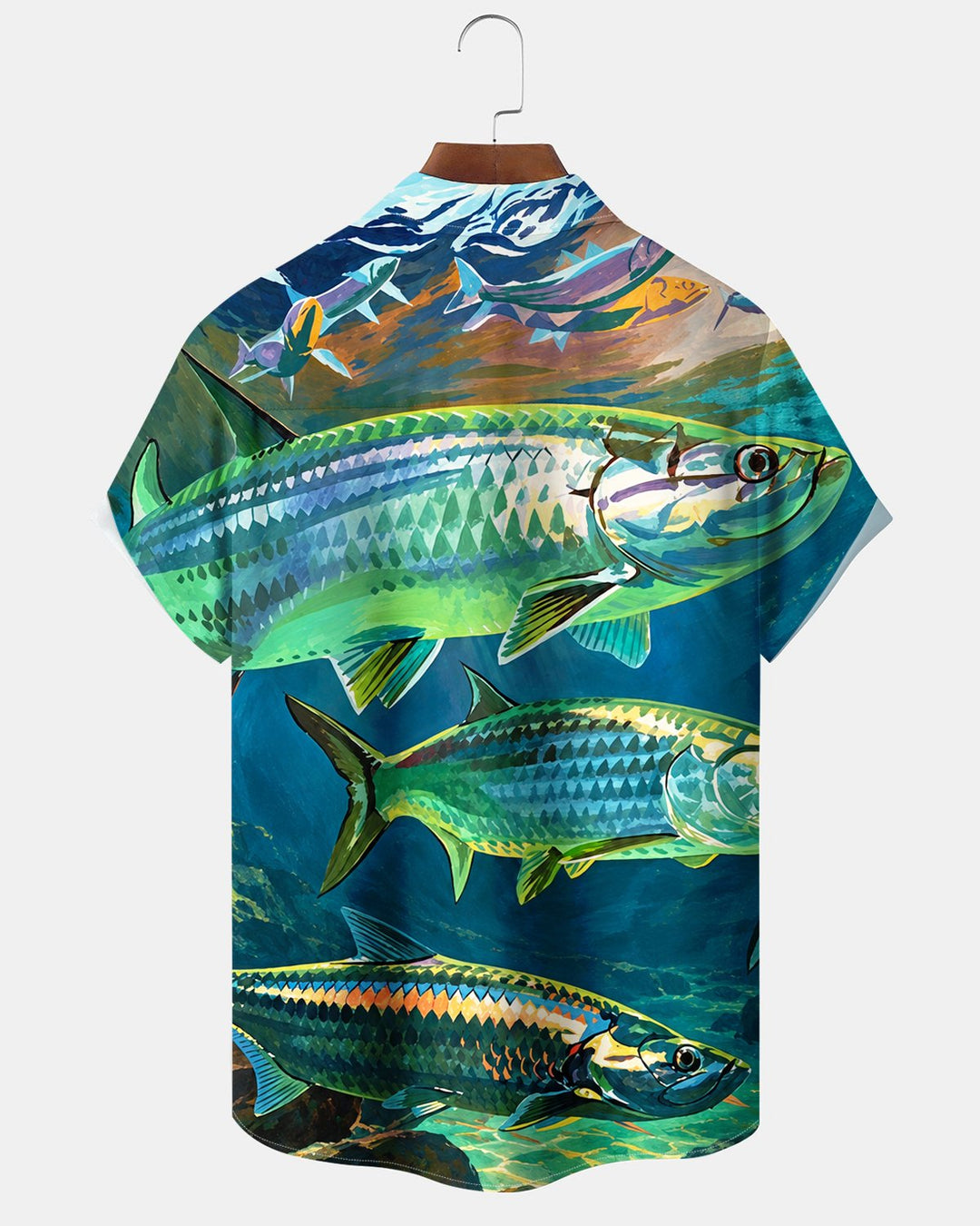 Alohadaddy® Casual Ocean Fish Print Men&
