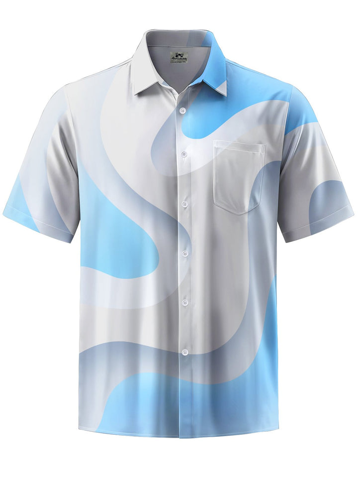 Alohadaddy® Casual Geometric Art Print Pocket Stretch Men&