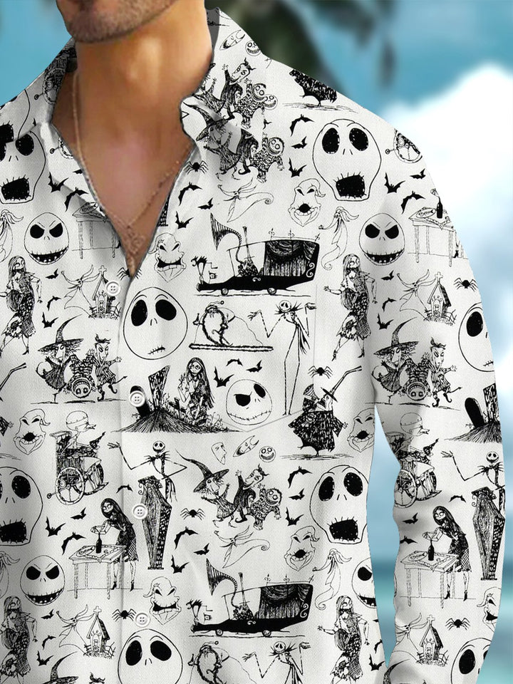 Alohadaddy® Casual Graffiti Abstract Print Art Pocket Stretch Men&
