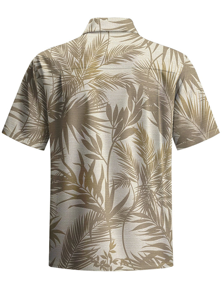 Alohadaddy® Casual Tropical Flora Print Art Stretch Pocket Men&