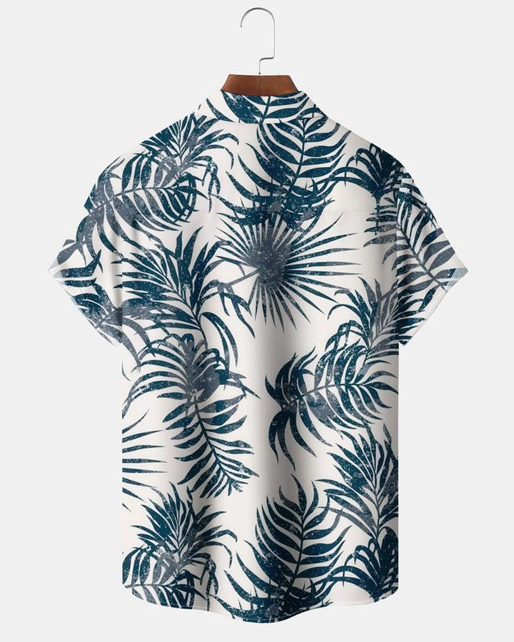 Alohadaddy® Vintage Palm Leaf Printed Stretch Pocket Men&