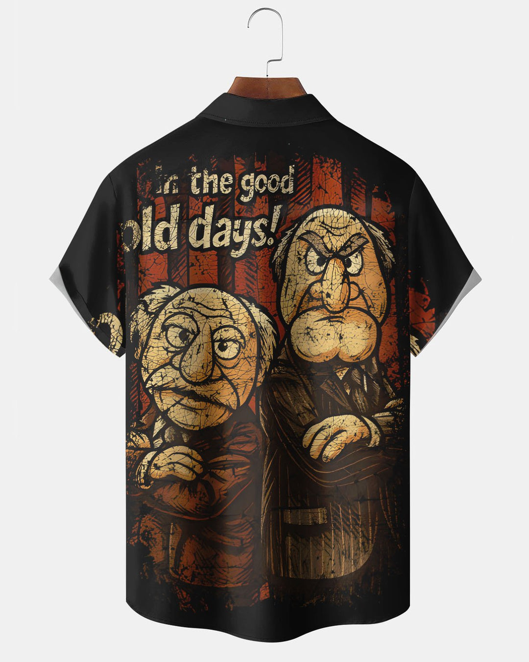 Alohadaddy® Casual Portrait Old Man Vintage Print Art Print Men&