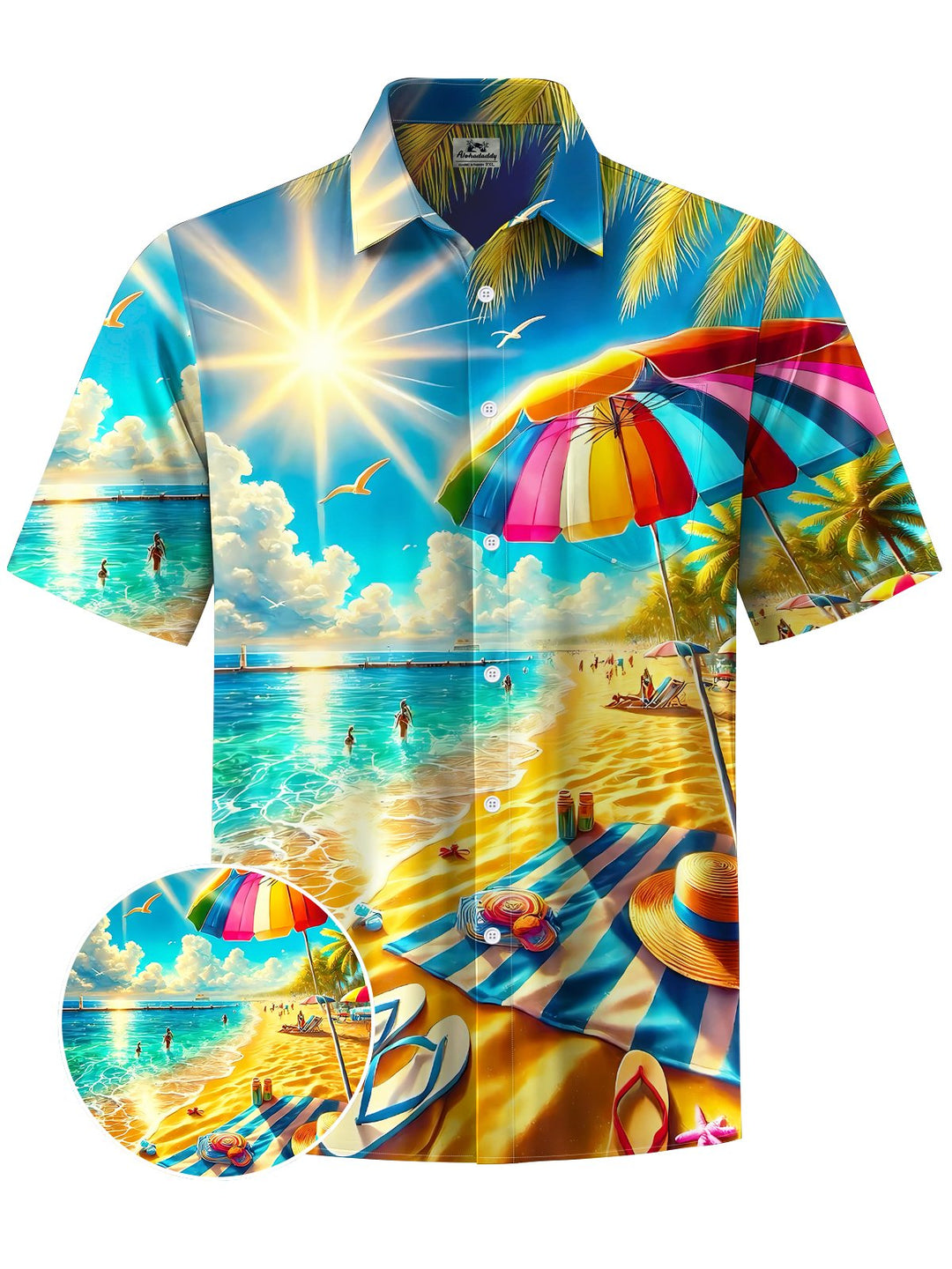 Alohadaddy® Hawaii Beach Vacation Print Art Men&