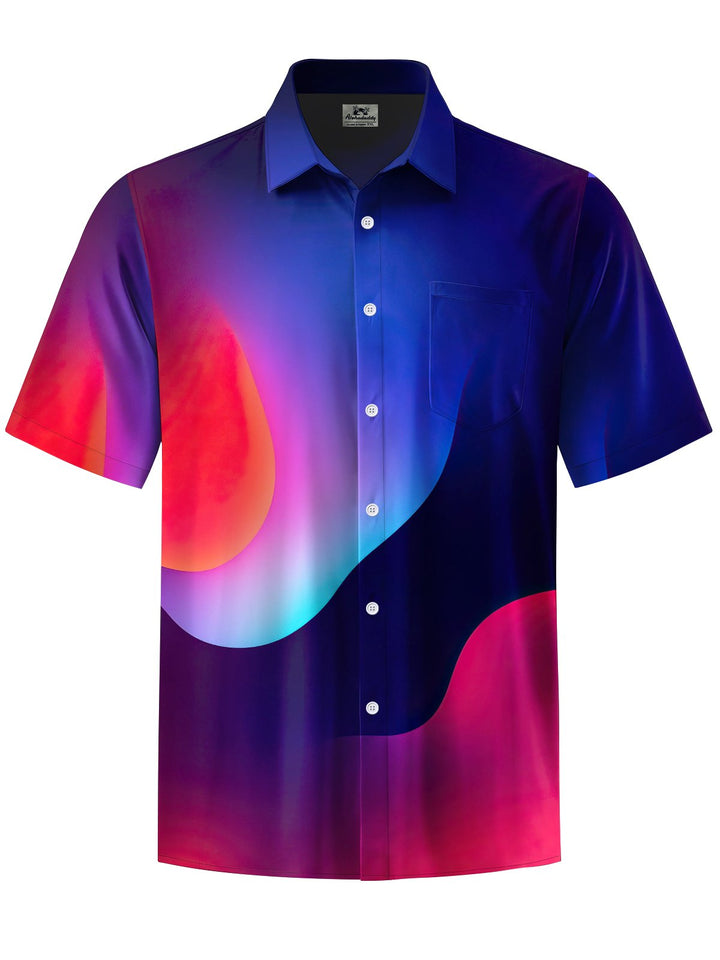 Alohadaddy® Casual Abstract Print Art Pocket Stretch Men&