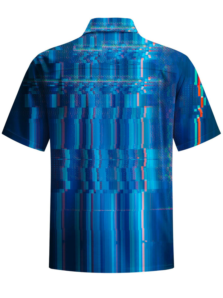 Alohadaddy® Casual Stripe Printed Art Pocket Stretch Men&