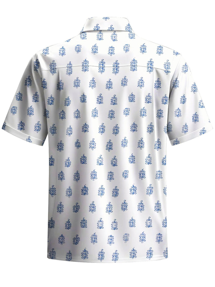 Alohadaddy® Casual Stripe Art Print Pocket Stretch Men&