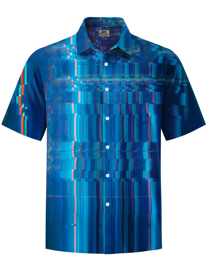 Alohadaddy® Casual Stripe Printed Art Pocket Stretch Men&