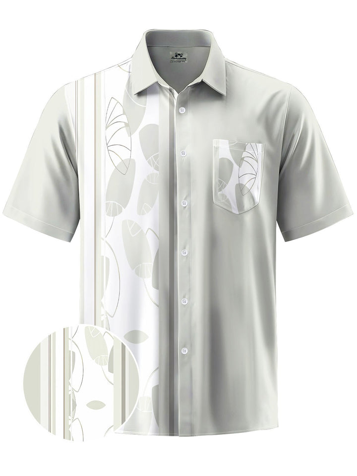 Alohadaddy® Casual Stripe Geometric Print Moisture Wicking Men&