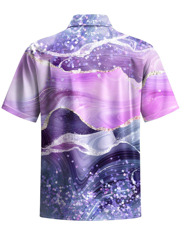 Alohadaddy® Hawaiian Abstract Texture Art Print Moisture Wicking Men&