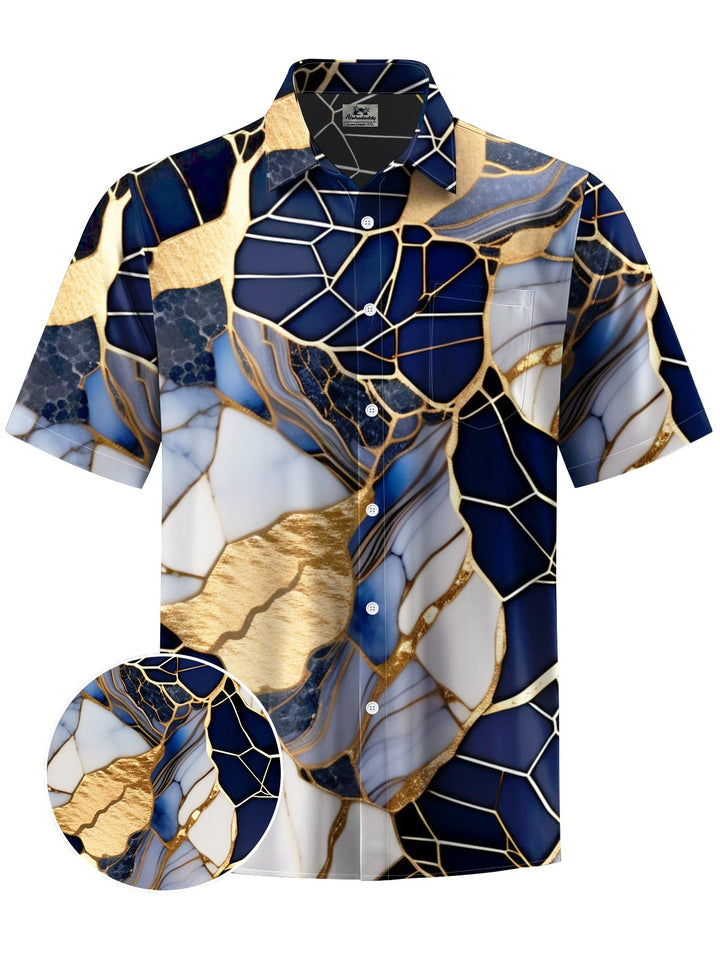 Alohadaddy® Casual Geometric Art Print Moisture Wicking Men&