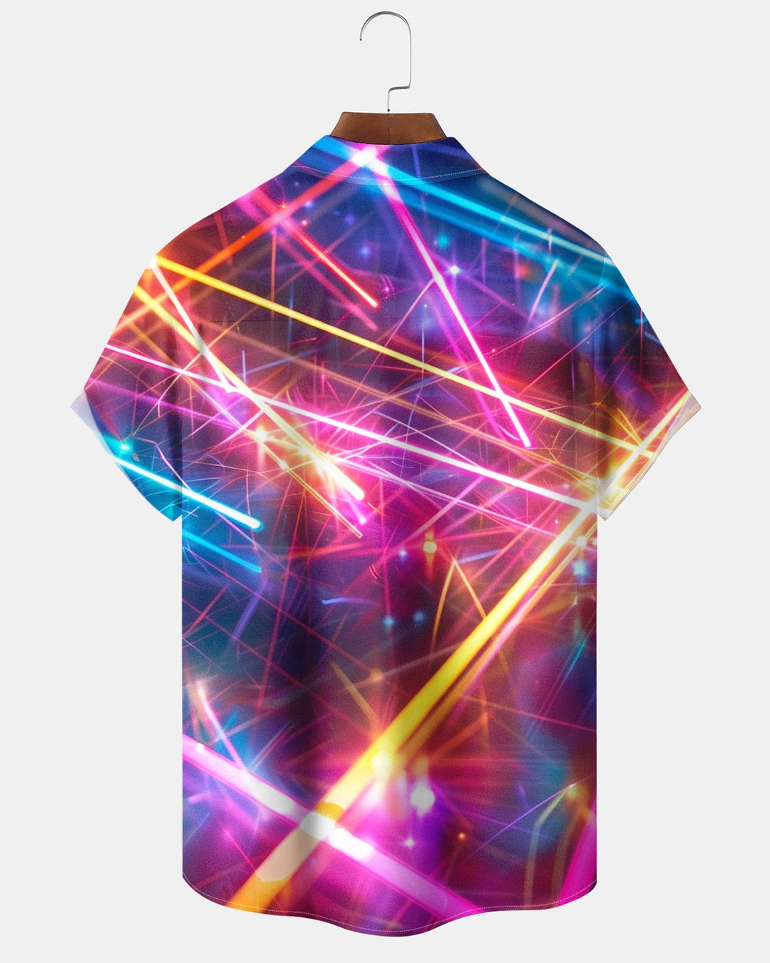 Alohadaddy® Casual Abstract Neon Line Print Men&