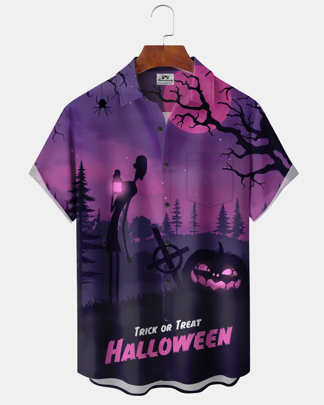 Alohadaddy® Halloween Pumpkin Trick or Treat Print Men&