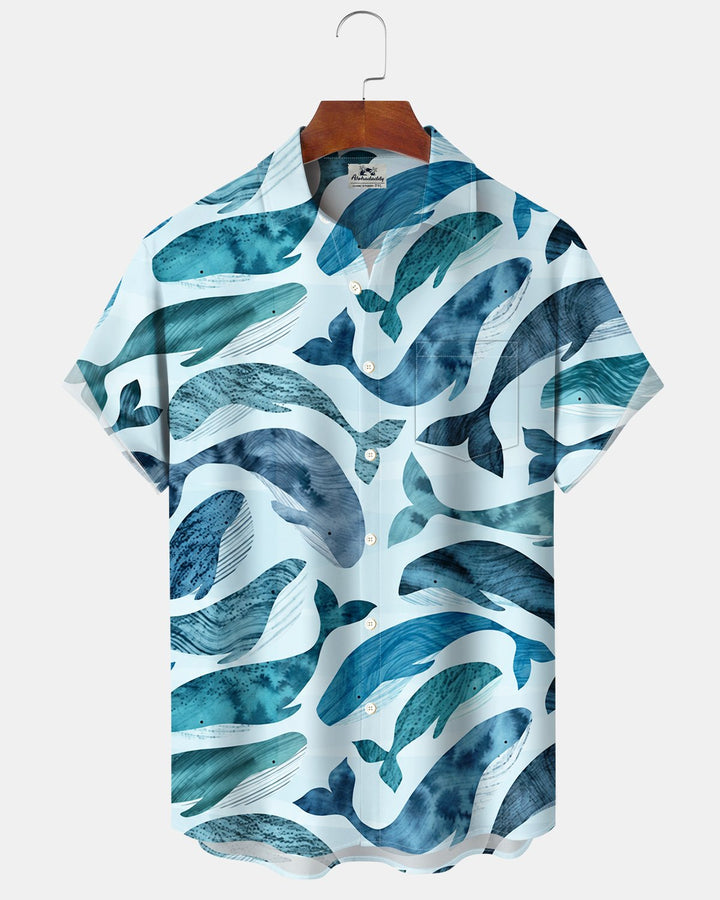 Alohadaddy® Casual Ocean Fish Print Men&