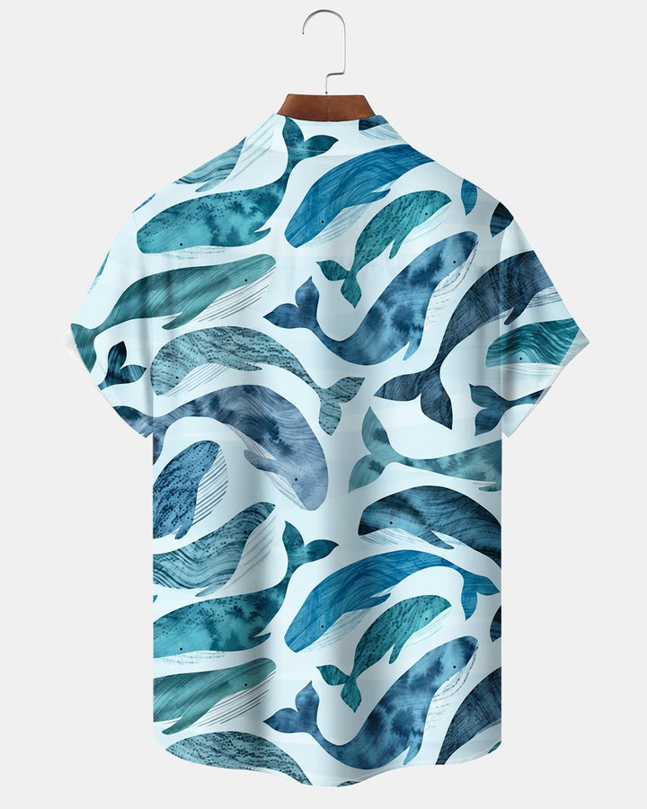 Alohadaddy® Casual Ocean Fish Print Men&