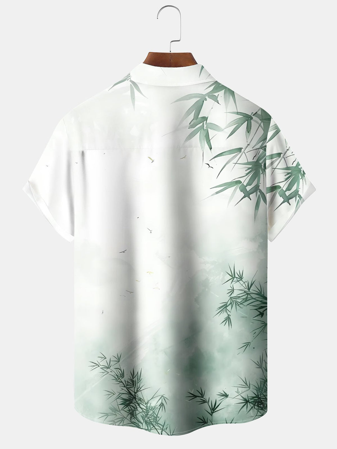 Alohadaddy® Casual Bamboo Art Print Pockets Wicking Hawaiian Shirts Big &amp; Tall