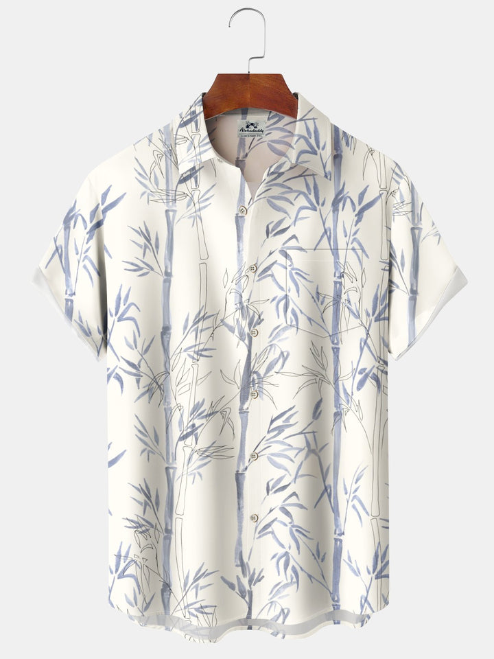 Alohadaddy® Hawaiian Bamboo Art Print Moisture Wicking Stretch Men&