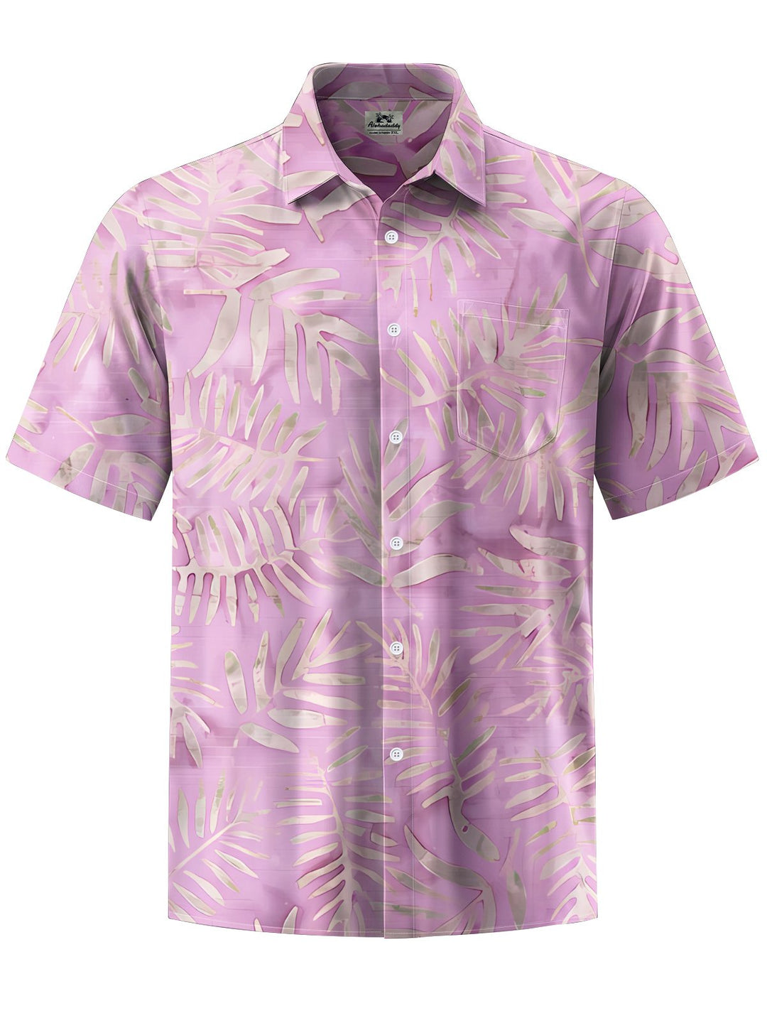Alohadaddy® Hawaii Palm Leaf Art Print Chest Pocket Men&