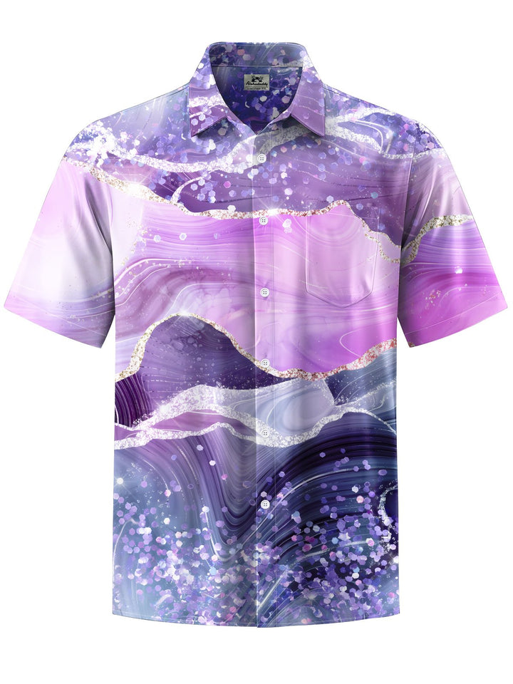 Alohadaddy® Hawaiian Abstract Texture Art Print Moisture Wicking Men&