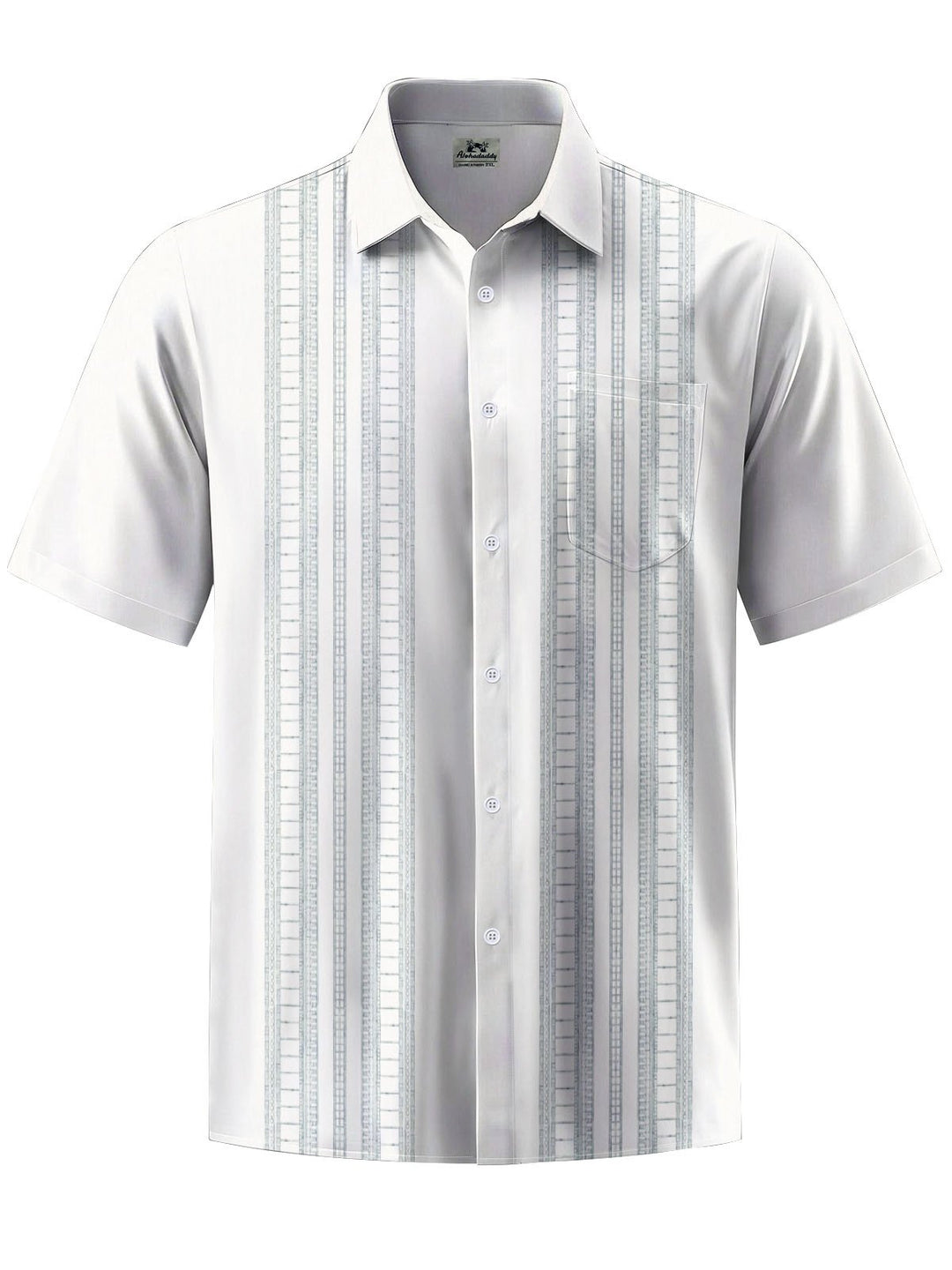 Alohadaddy® Casual Stripe Art Print Moisture Wicking Mens Short Sleeve Shirt Big &amp; Tall