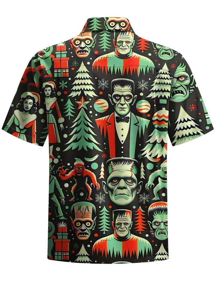 Alohadaddy® Holiday Christmas Art Print Pocket Stretch Men&