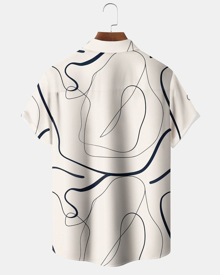 Alohadaddy® Casual Stripes Abstract Print Pocket Stretch Men&