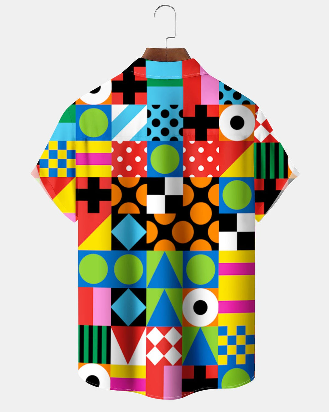 Alohadaddy® Casual Geometric Print Art Pocket Button Men&