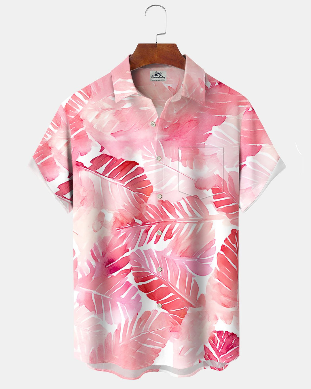 Alohadaddy® Casual Hawaiian Palm Tree Print Artistic Button Pocket Cardigan Men&