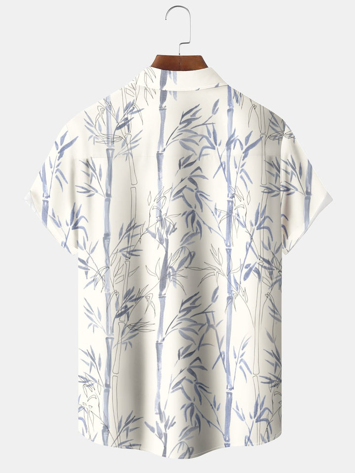 Alohadaddy® Hawaiian Bamboo Art Print Moisture Wicking Stretch Men&