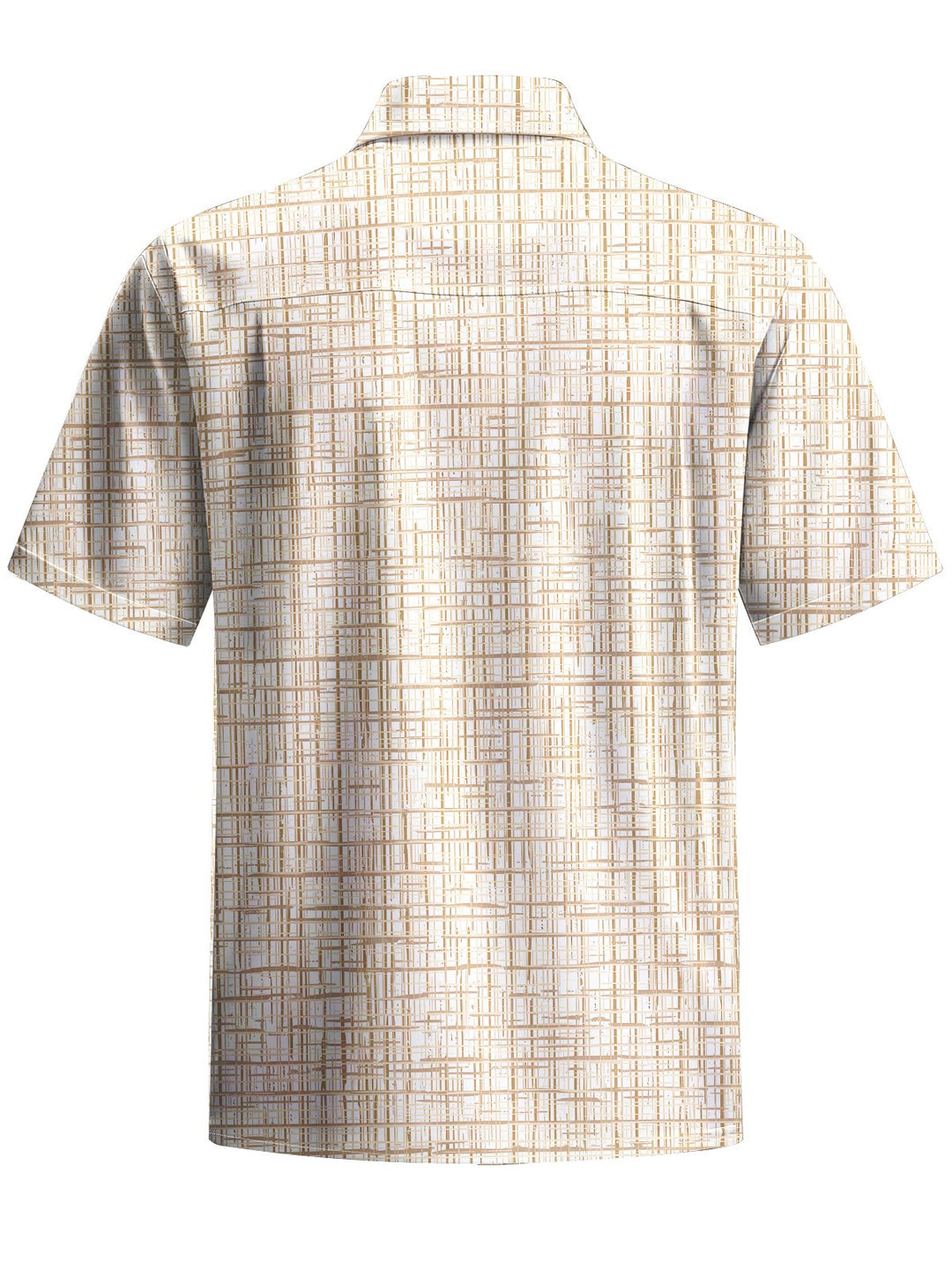 Alohadaddy® Casual Plaid Print Art Mens Moisture Wicking Short Sleeve Shirt Big &amp; Tall