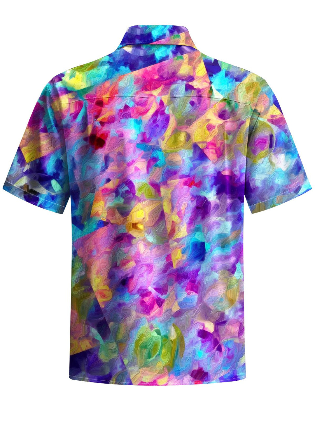 Alohadaddy® Casual Abstract Textured Art Print Moisture-Wicking Chest Pocket Men&