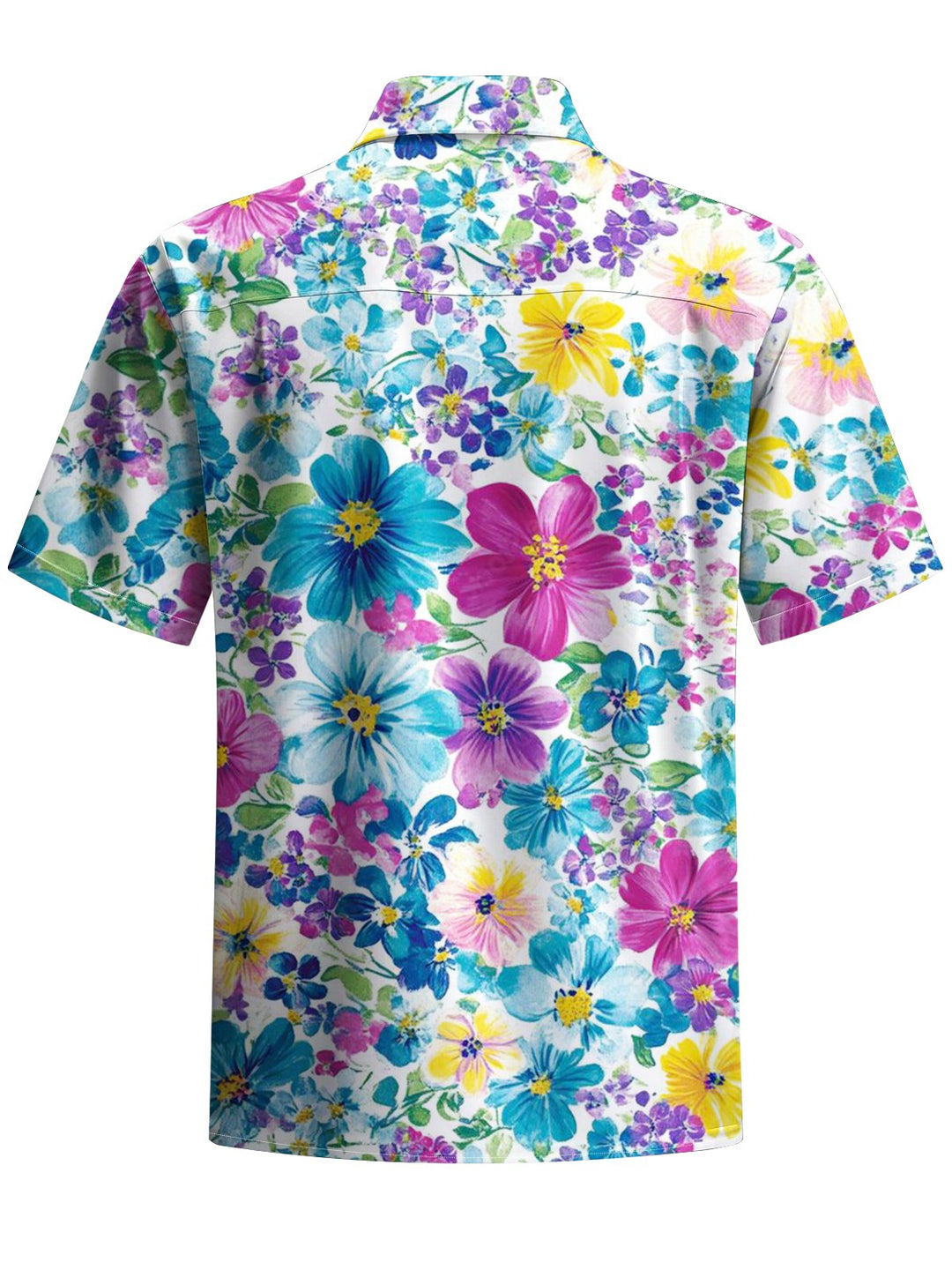 Alohadaddy® Hawaiian Flower Art Print Chest Pocket Men&