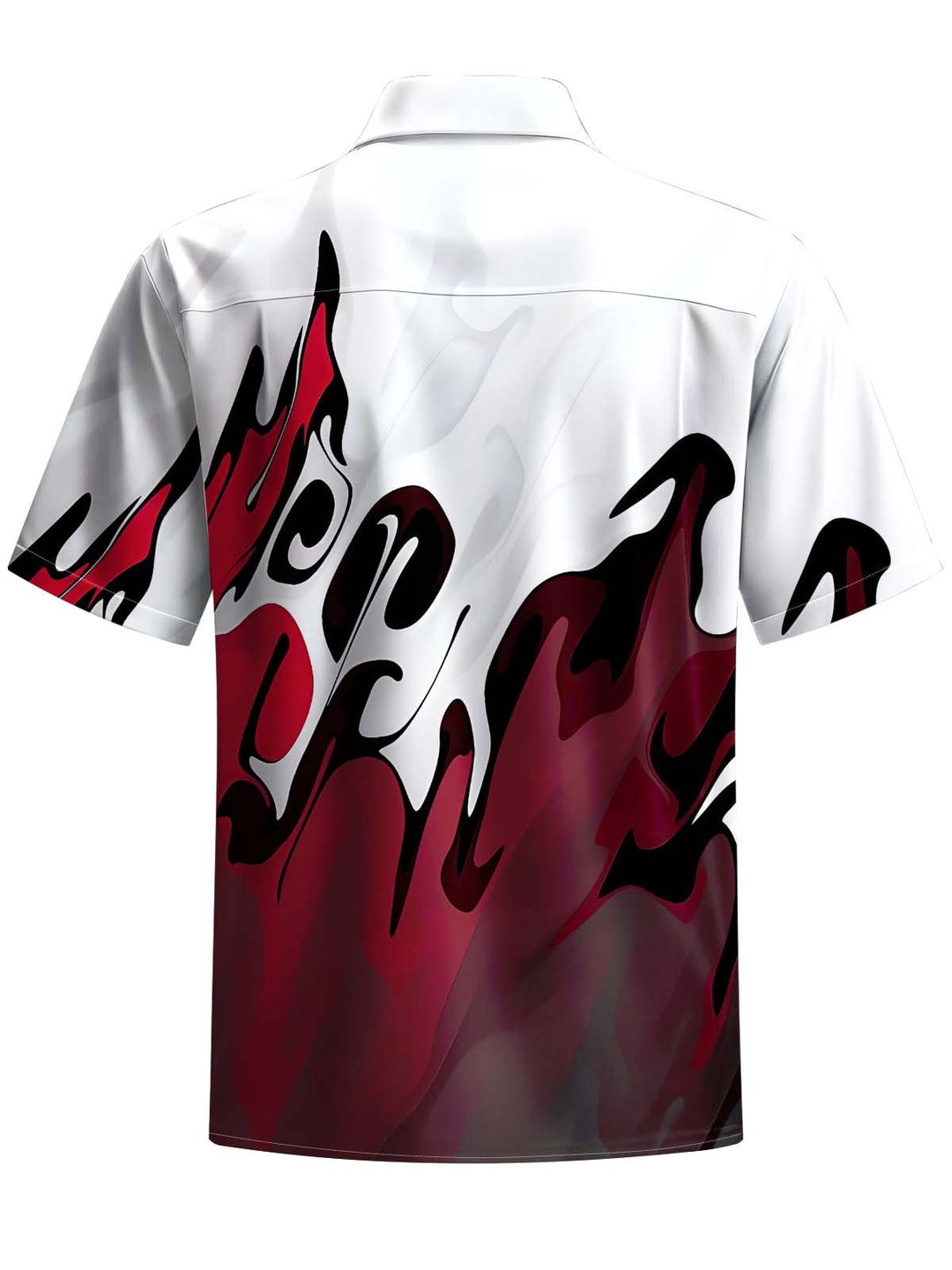Alohadaddy® Casual Abstract Art Print Chest Pocket Men&