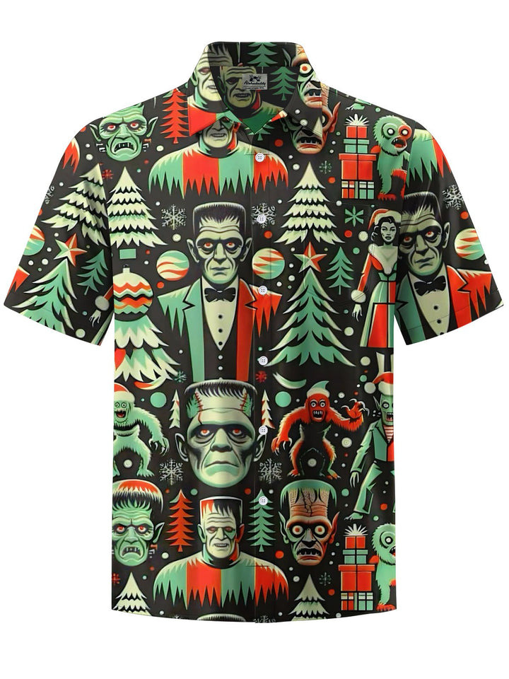 Alohadaddy® Holiday Christmas Art Print Pocket Stretch Men&