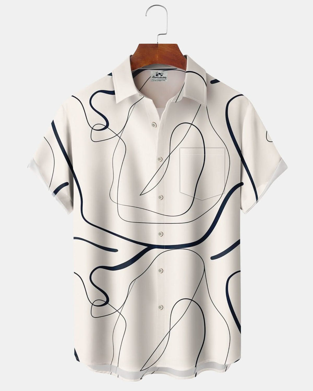 Alohadaddy® Casual Stripes Abstract Print Pocket Stretch Men&