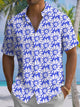 Alohadaddy® Hawaiian Flowers Print Chest Pocket Mens Short Sleeve Shirt Big & Tall