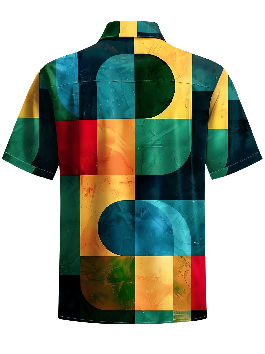 Alohadaddy® Vintage Geometric Art Print Moisture Wicking Men&