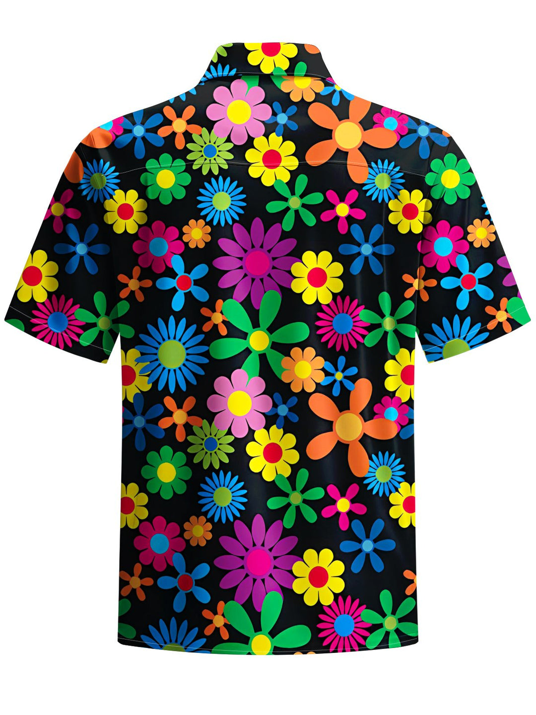 Alohadaddy® Casual Floral Art Print Chest Pocket Men&